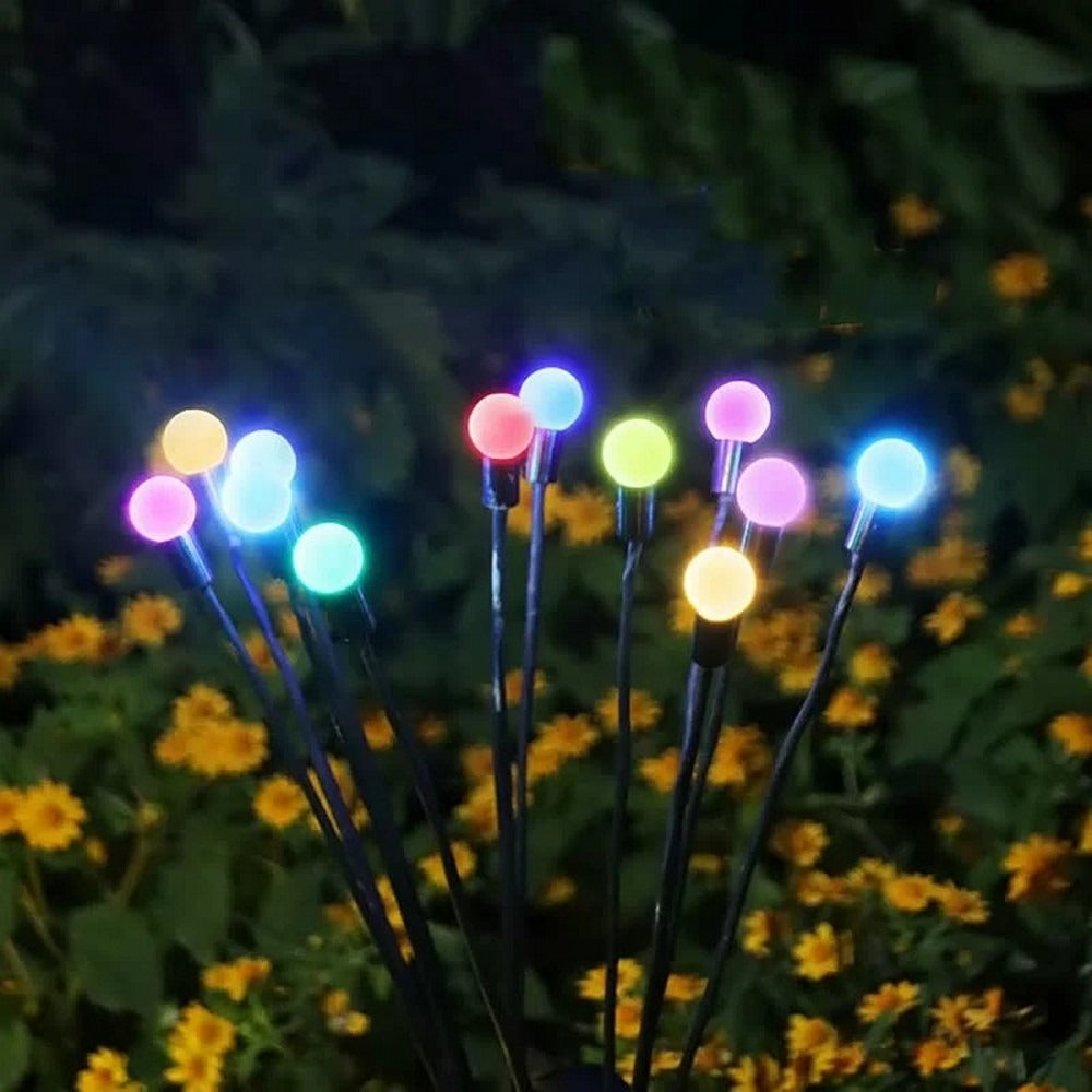 Garden Lights – New Upgraded Solar Powered Firefly Lights,  for Home & Garden (Warm Light)