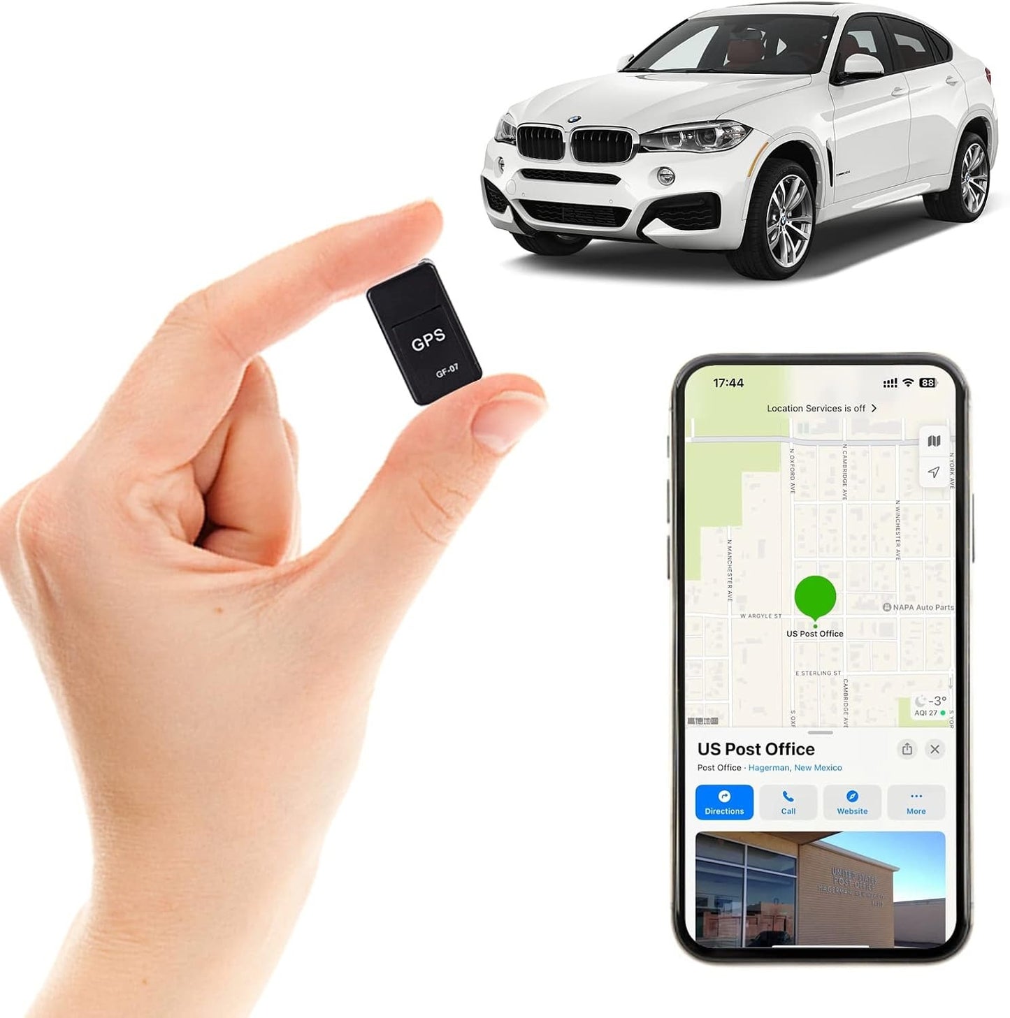 GF-07 Enhanced Magnetic Mini GPS Tracker – Real-Time Locator for Vehicles