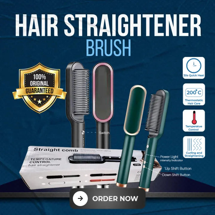 2 in 1 hair straightener comb